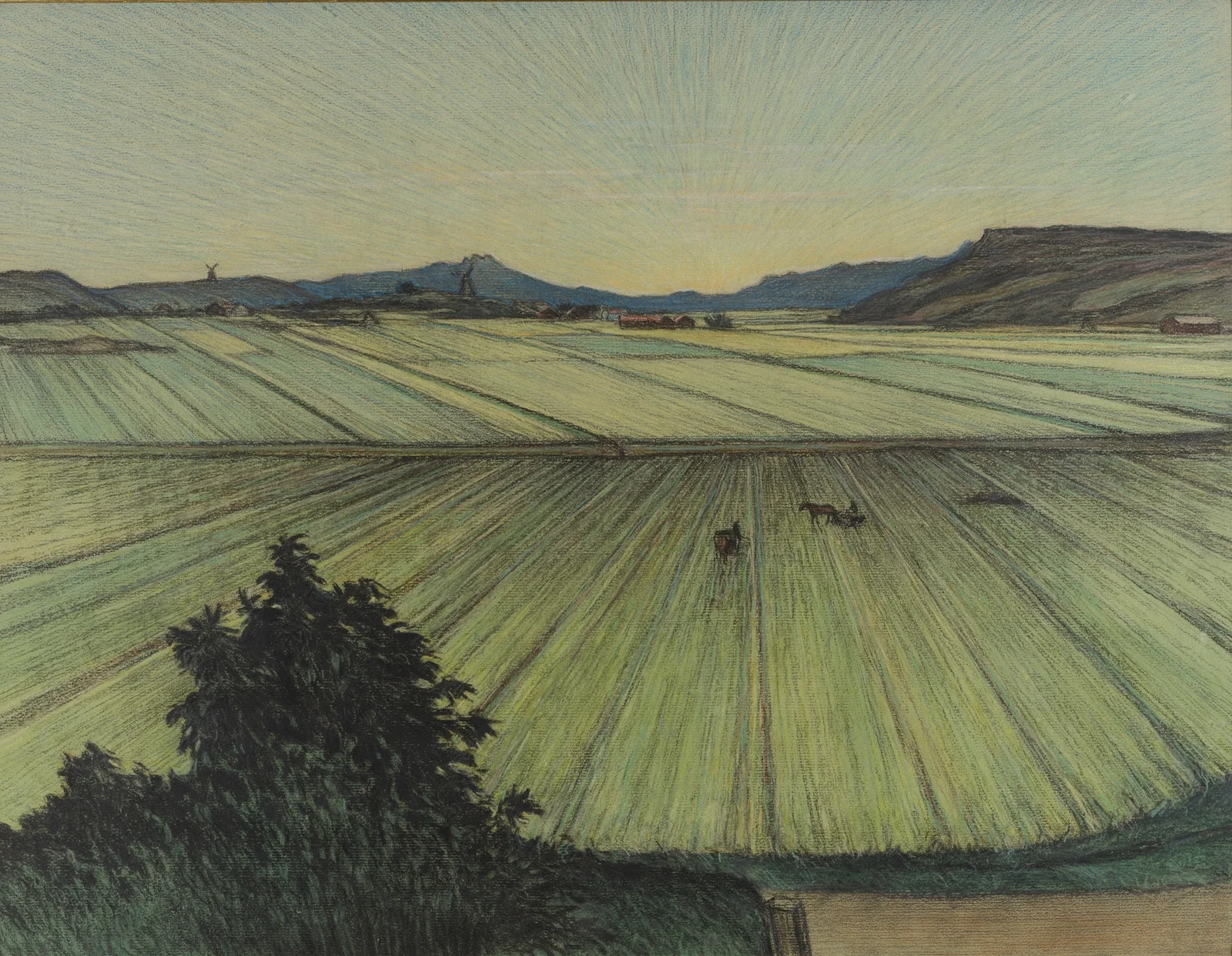 Landscape with Fields av Karl Nordström