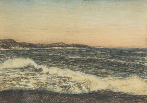 Seashore and Ground-Swell av Karl Nordström