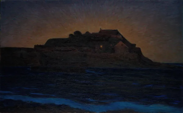 The Fortress at Varberg av Karl Nordström
