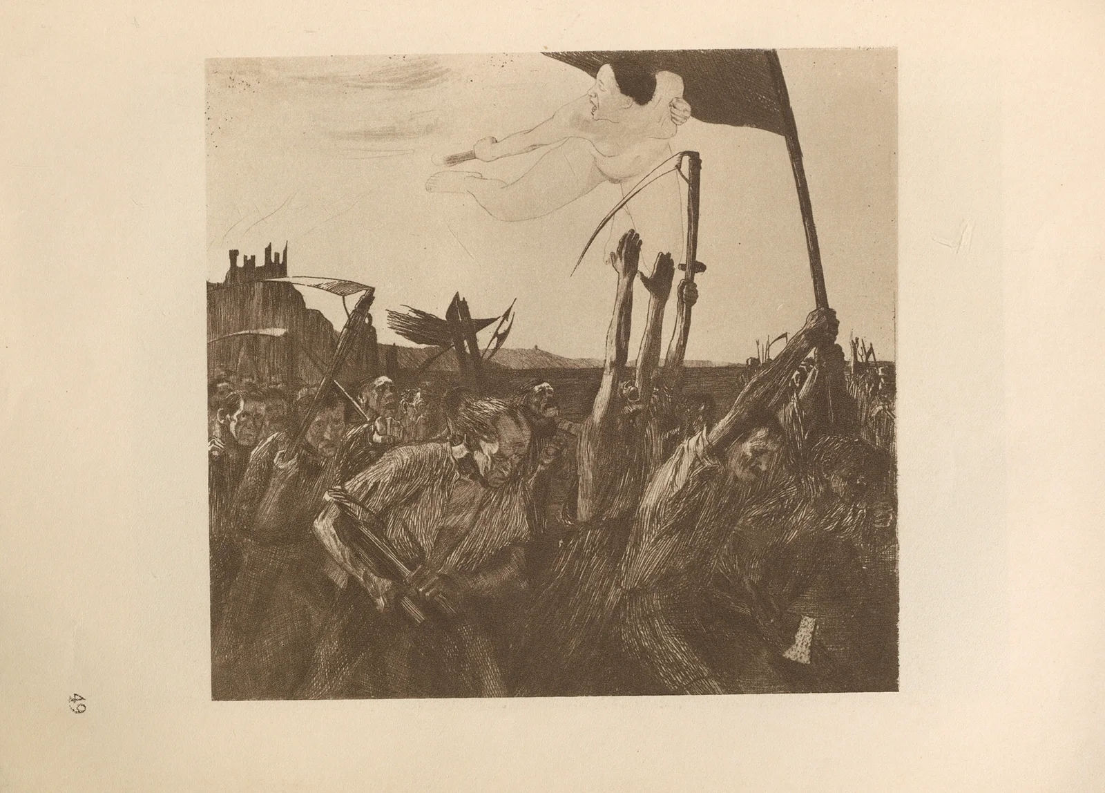 Aufruhr, 1925 av Käthe Kollwitz
