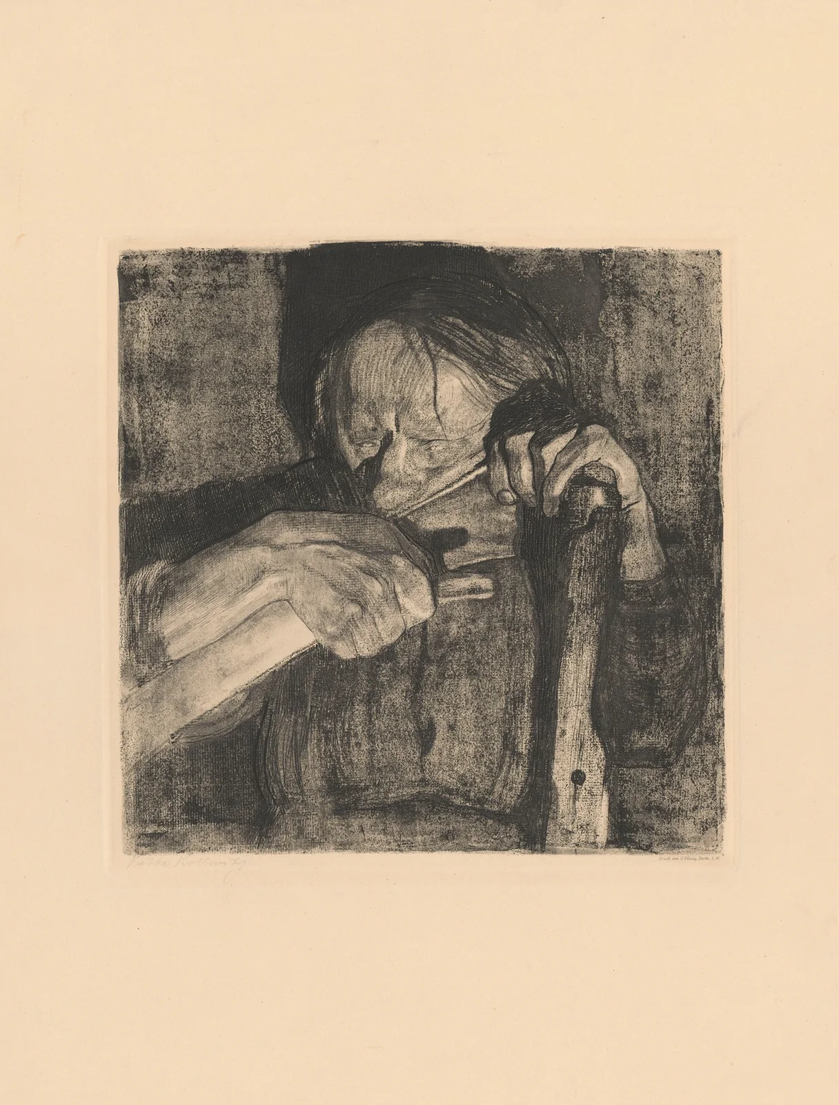 Beim Dengeln av Käthe Kollwitz