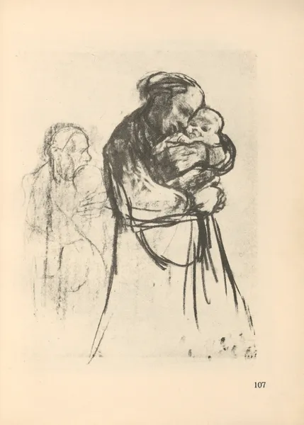 Frauen und Kinder, 1925 – nr 10 av Käthe Kollwitz