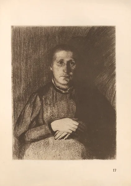 Frauenstudie av Käthe Kollwitz