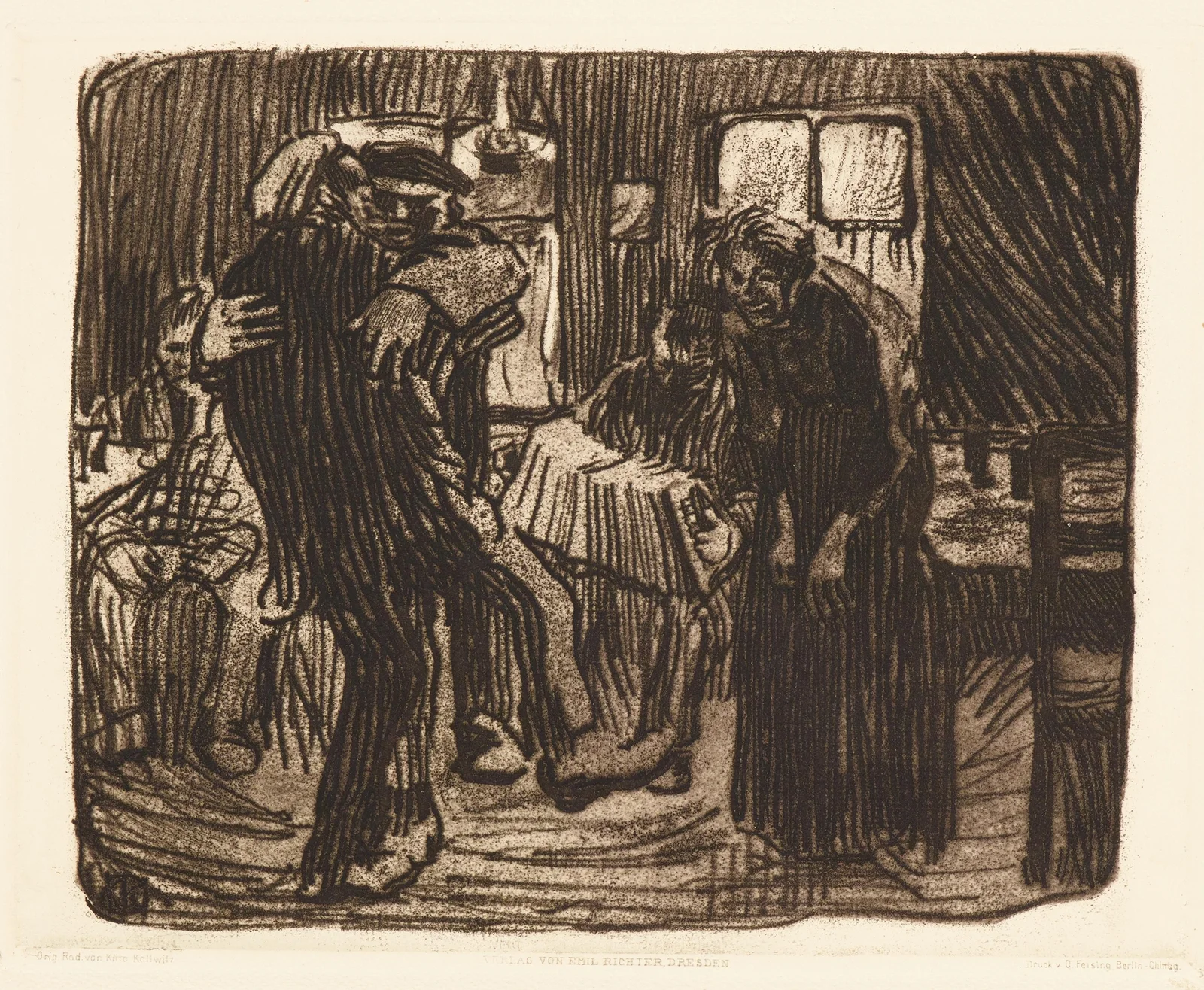 Hamburger Kneipe av Käthe Kollwitz