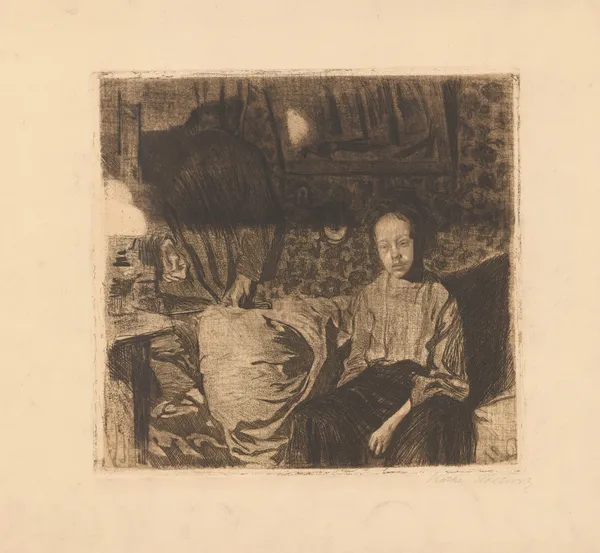 Junges Paar av Käthe Kollwitz