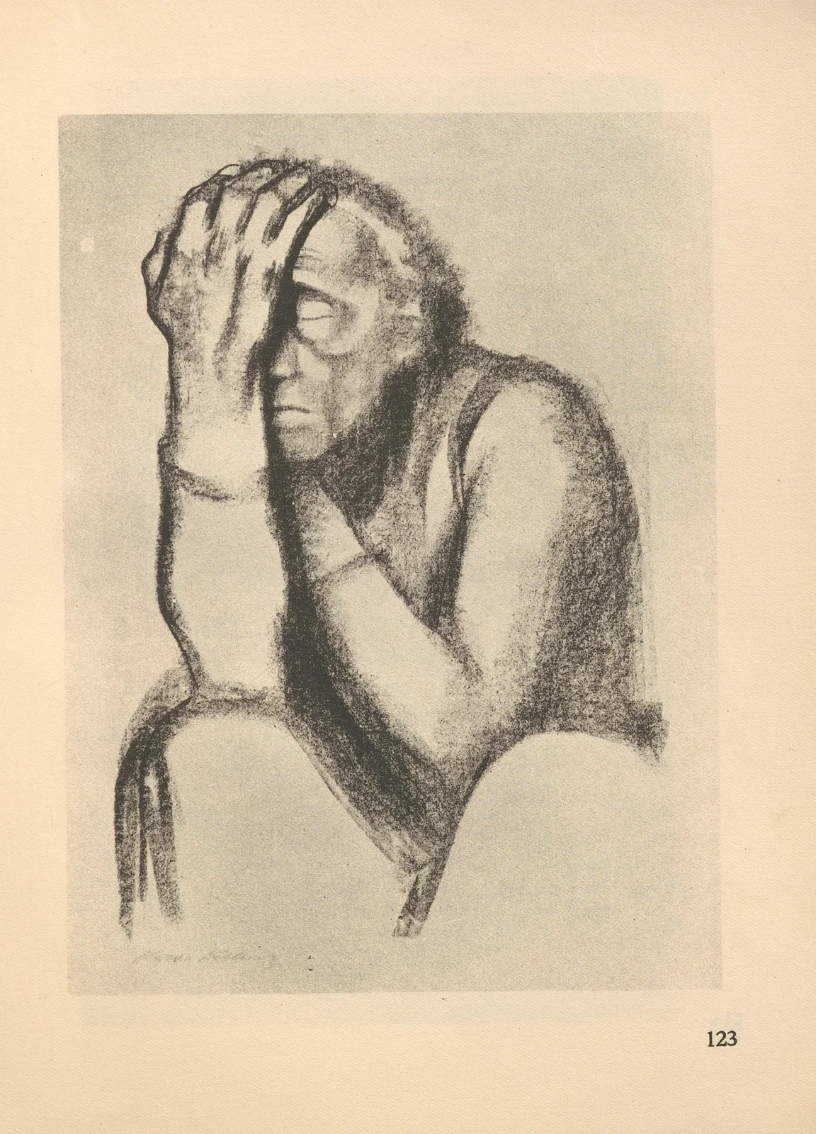 Liebknecht, 1925 – nr 2 av Käthe Kollwitz
