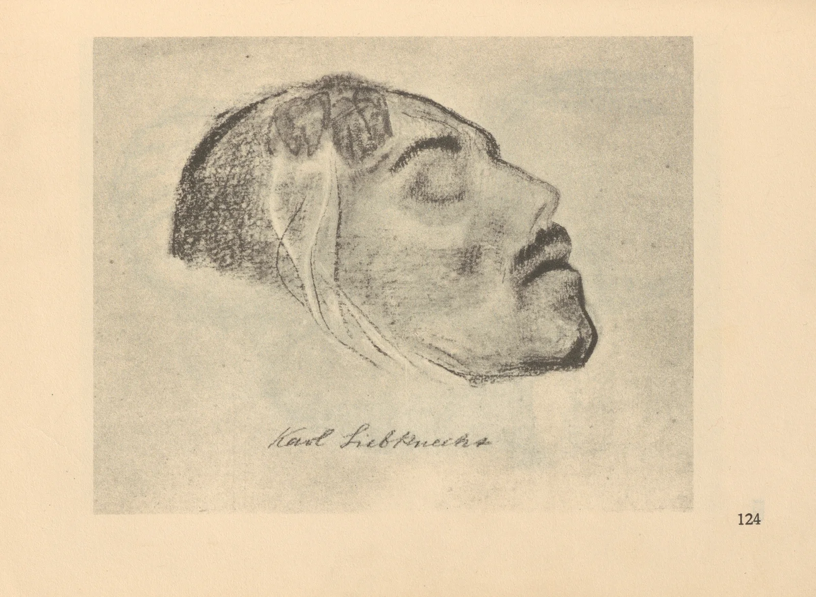 Liebknecht, 1925 – nr 1 av Käthe Kollwitz