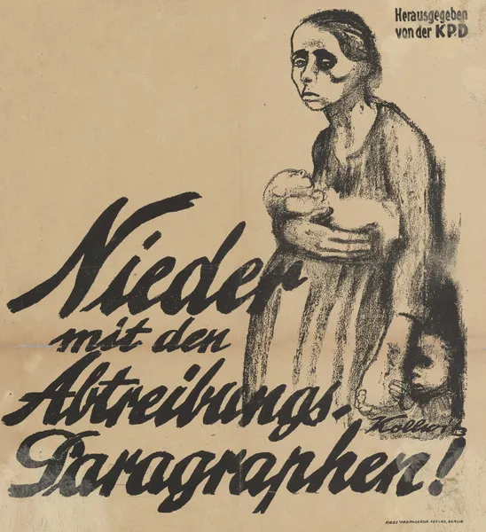 Nieder mit dem Abtreibungs-Paragraphen av Käthe Kollwitz