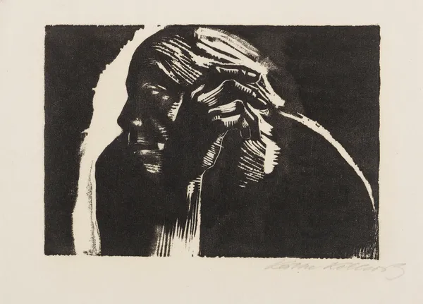 Selbstbildnis., 1924 – nr 2 av Käthe Kollwitz