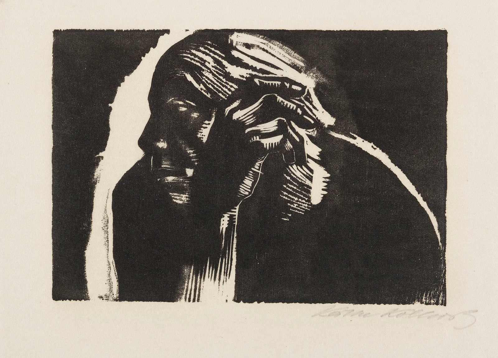 Selbstbildnis., 1924 – nr 2 av Käthe Kollwitz