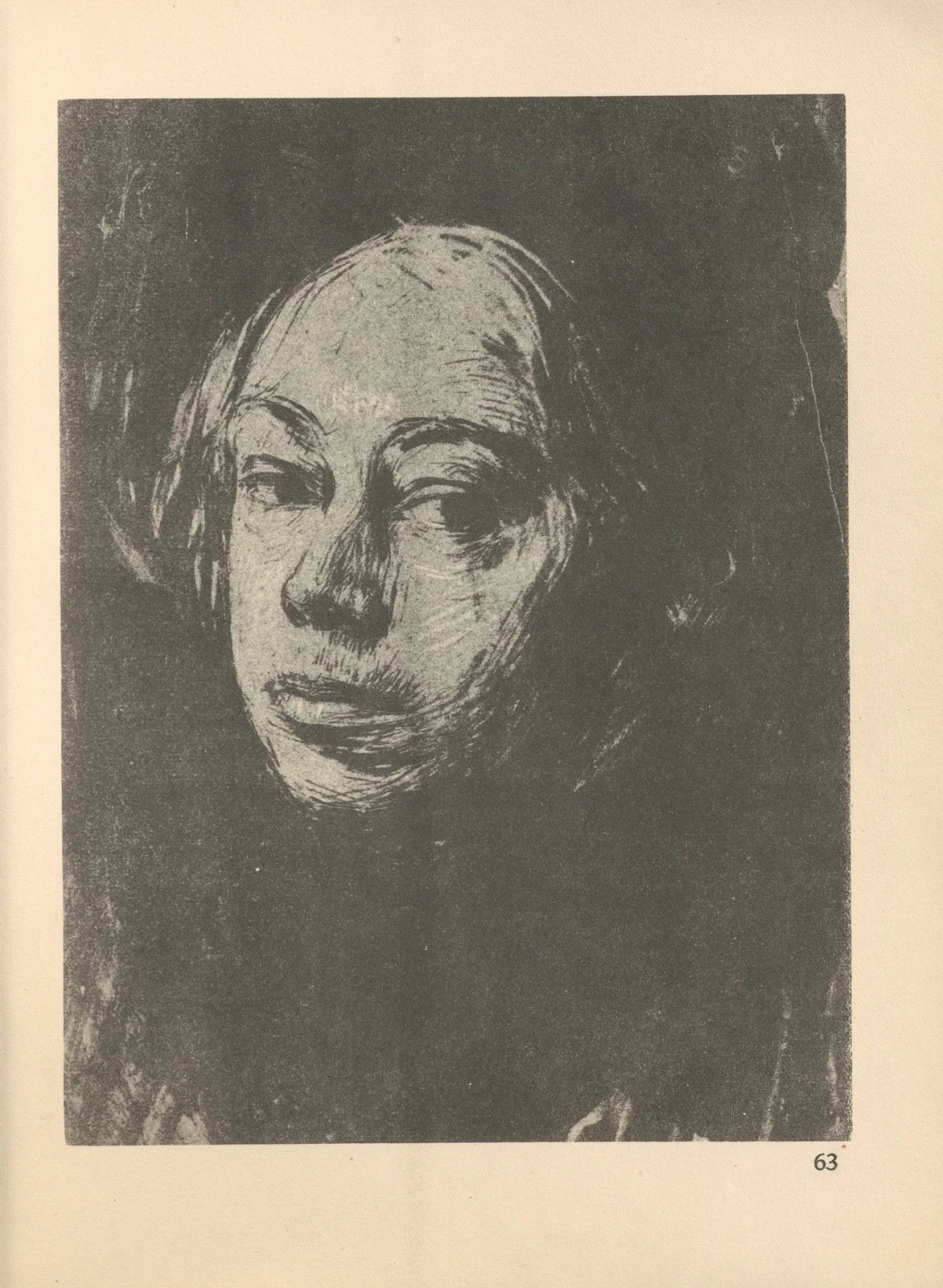 Selbstbildnis, 1925 – nr 3 av Käthe Kollwitz