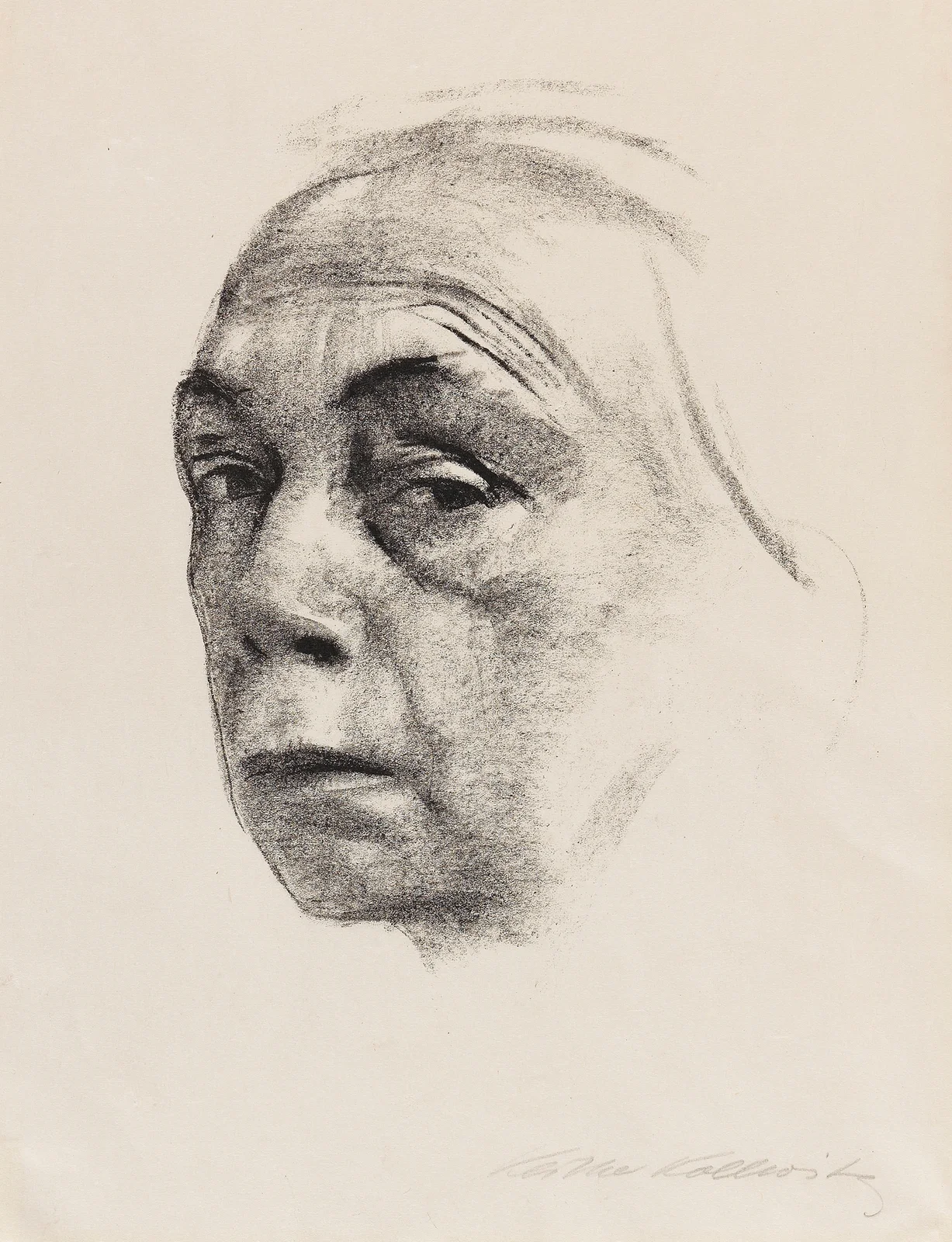 Selbstbildnis, 1924 – nr 1 av Käthe Kollwitz