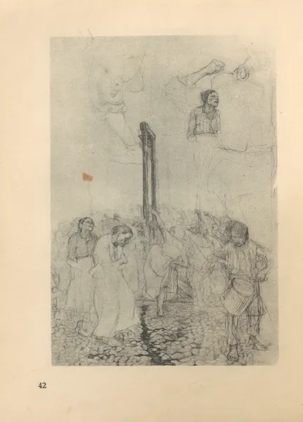 Tanz um die Guillotine, 1925 – nr 2 av Käthe Kollwitz