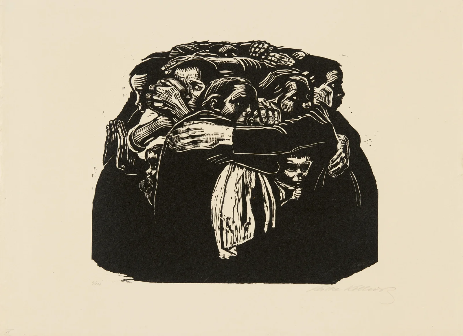 The Mothers (Die Mütter), 1922 av Käthe Kollwitz