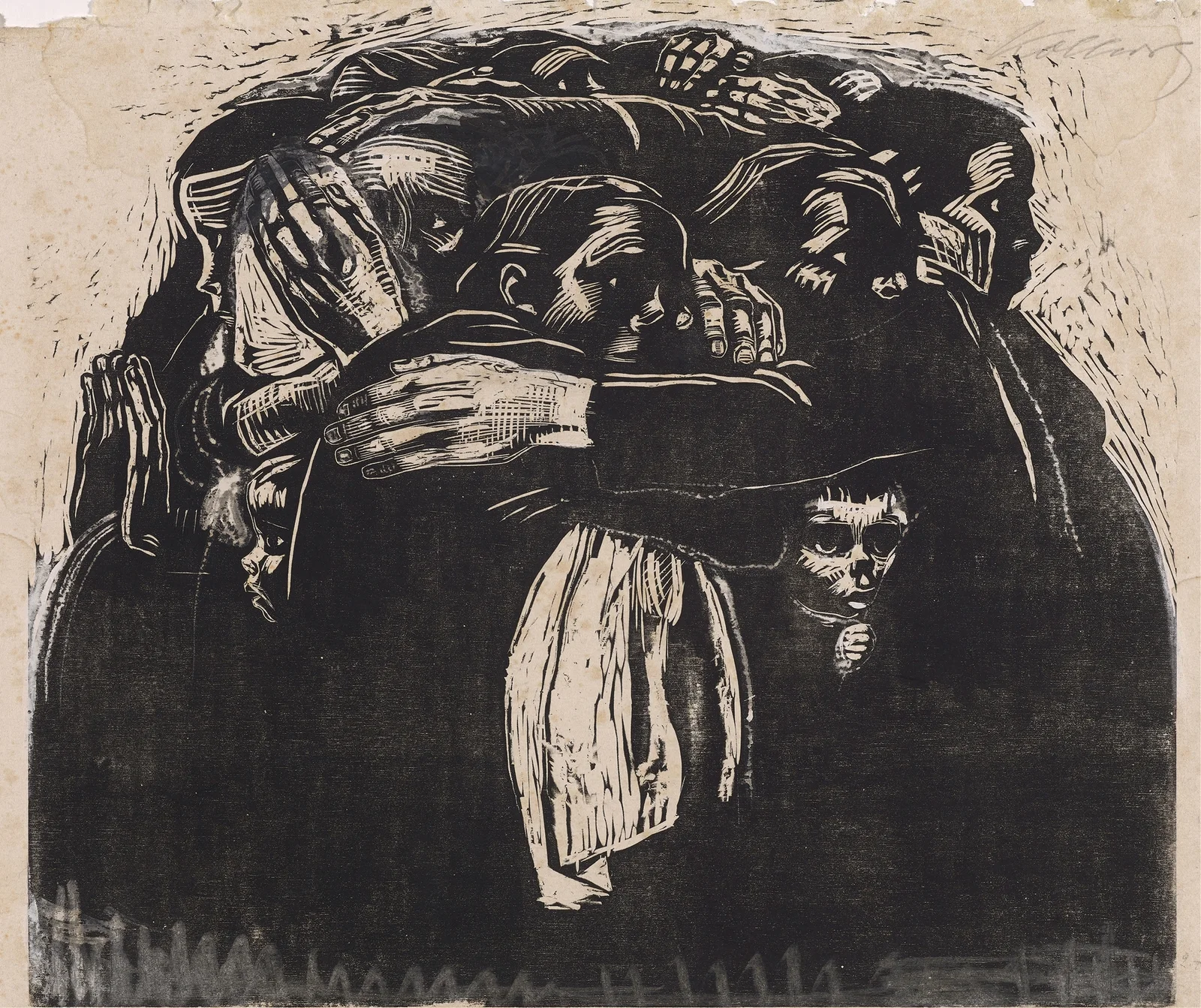 The mothers, 1921 av Käthe Kollwitz