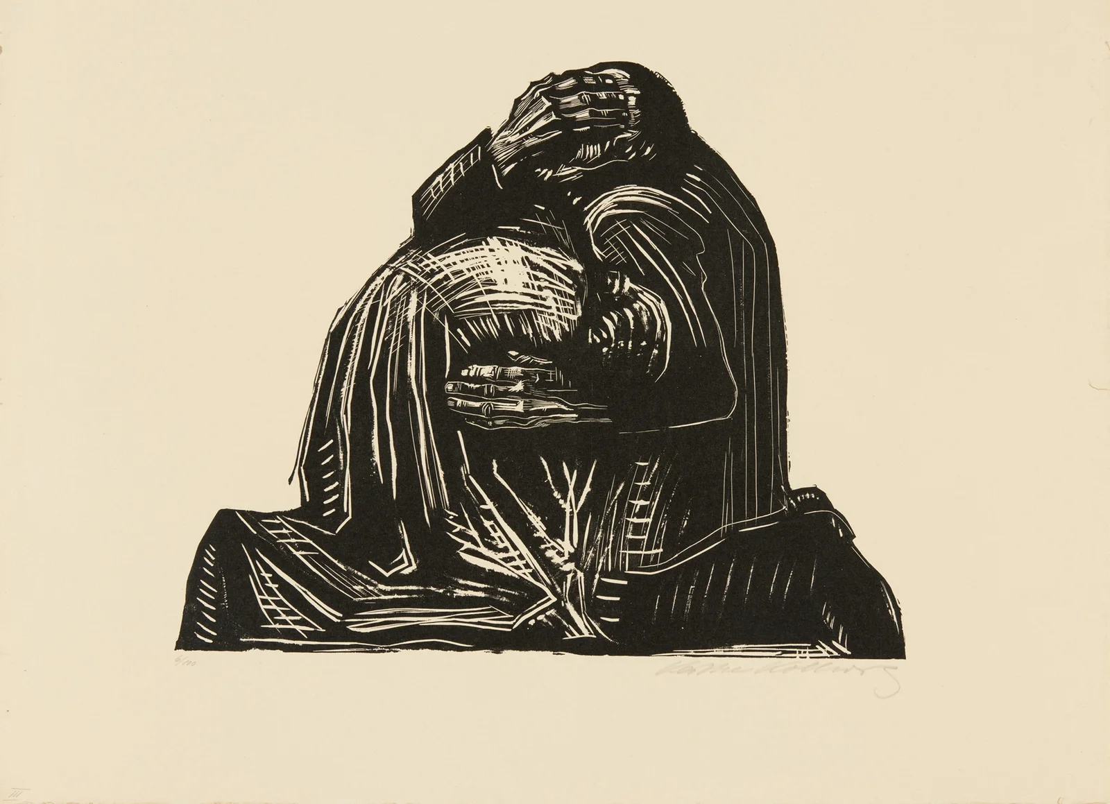 The Parents (Die Eltern) av Käthe Kollwitz