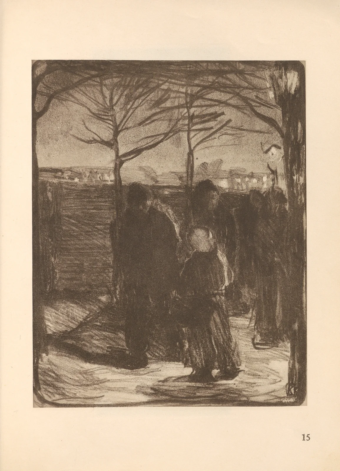 Vorstadt av Käthe Kollwitz