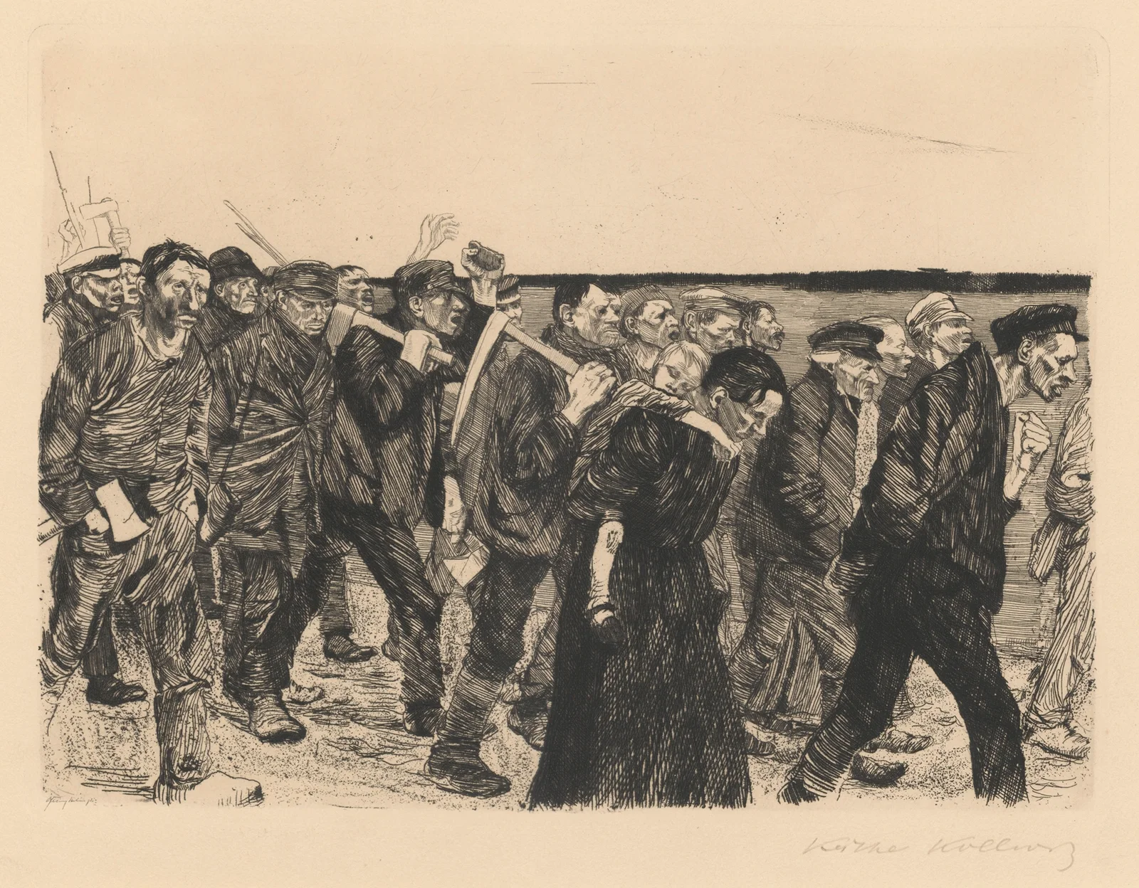 Weberzug av Käthe Kollwitz