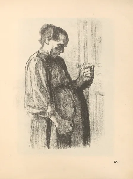 Zeichnungen für den Simplizissimus, 1925 – nr 1 av Käthe Kollwitz