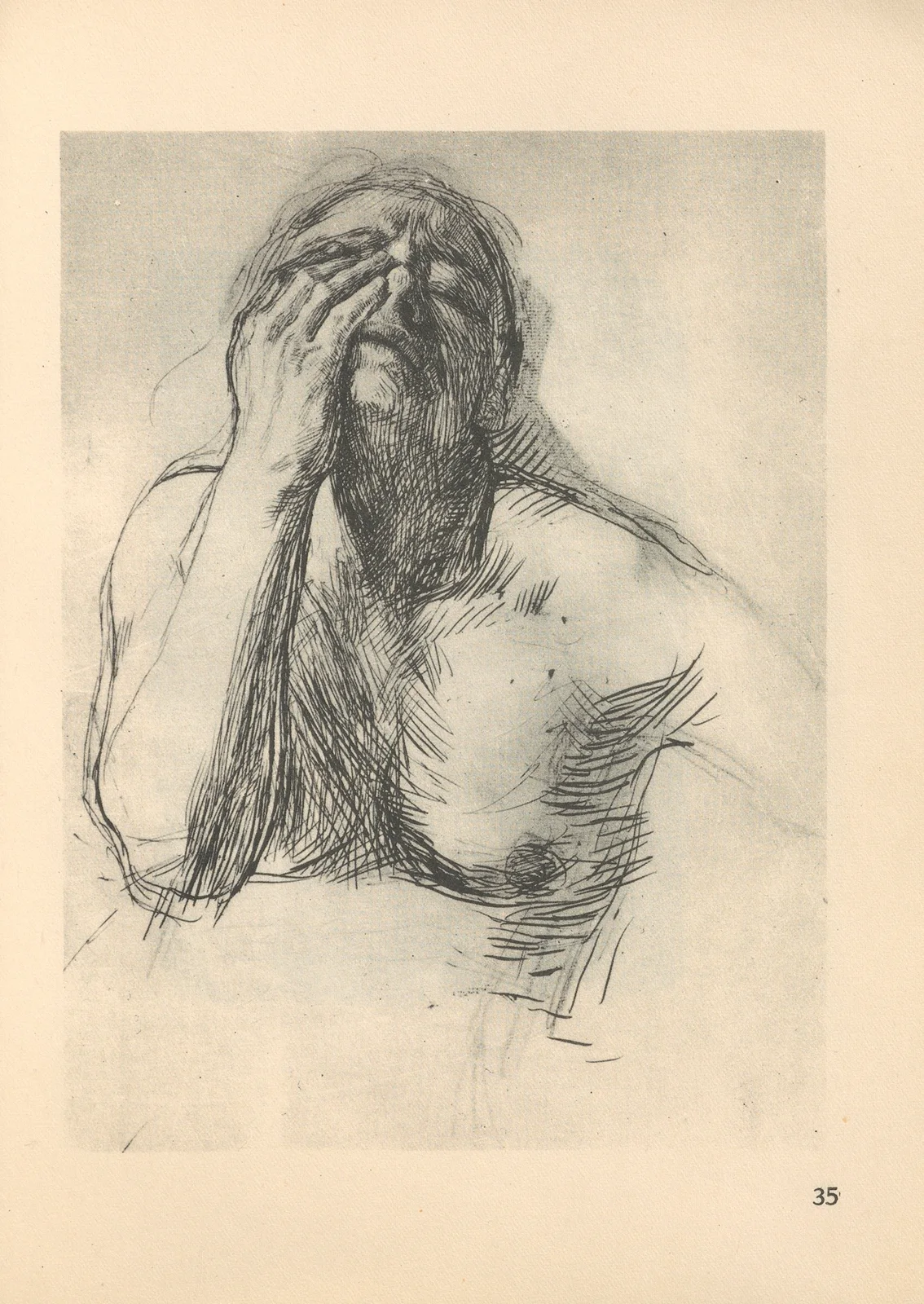 Zertretene, 1925 – nr 3 av Käthe Kollwitz