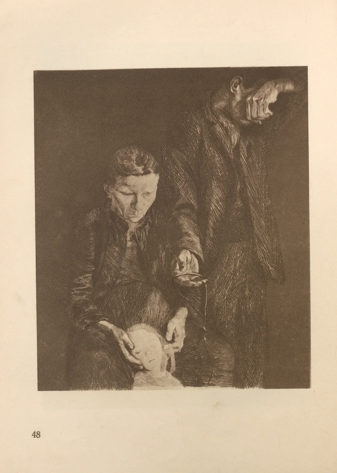 Zertretene‎ ‎(Seitenstück) av Käthe Kollwitz