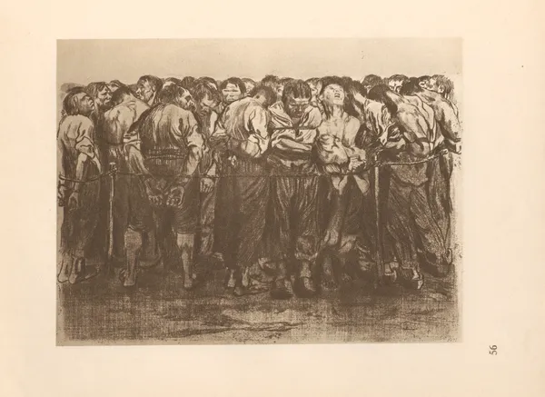 Zum ’Bauernkrieg’ gehörig, 1925 – nr 1 av Käthe Kollwitz