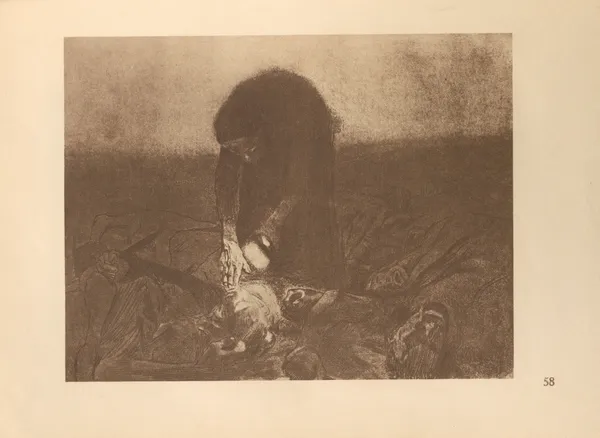 Zum ’Bauernkrieg’ gehörig, 1925 – nr 8 av Käthe Kollwitz