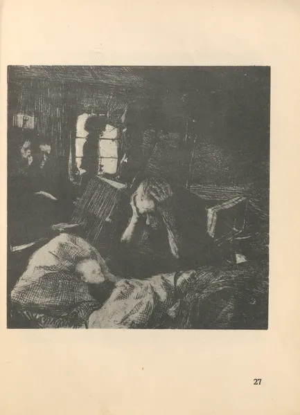 Zum ’Weberaufstand’ gehörig, 1925 – nr 10 av Käthe Kollwitz