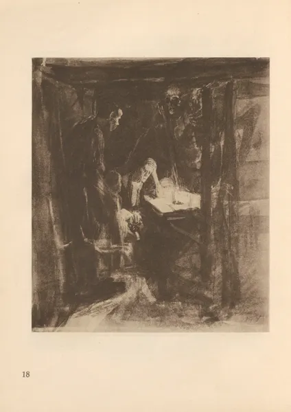 Zum ’Weberaufstand’ gehörig, 1925 – nr 16 av Käthe Kollwitz