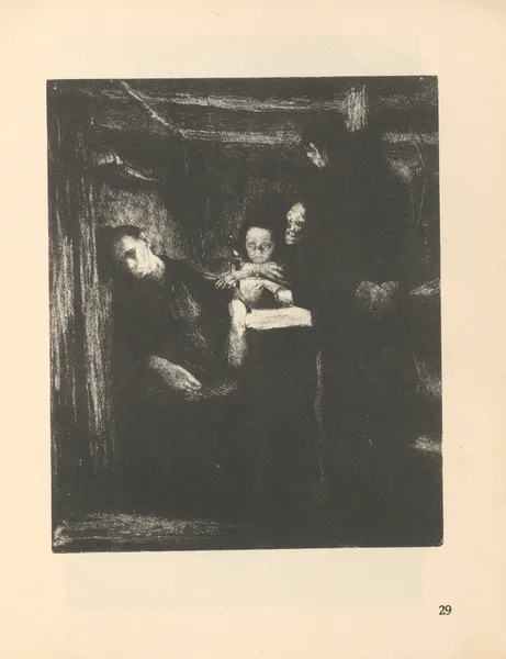 Zum ’Weberaufstand’ gehörig, 1925 – nr 2 av Käthe Kollwitz