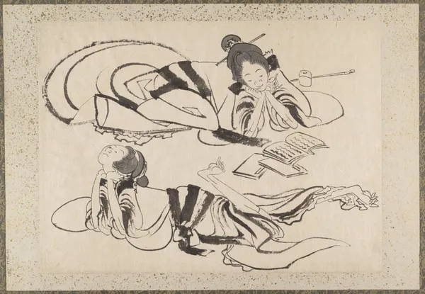 Album of Sketches by Katsushika Hokusai and His Disciples Pl.25 av Katsushika Hokusai
