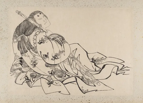 Album of Sketches by Katsushika Hokusai and His Disciples Pl.23 av Katsushika Hokusai