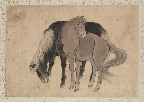 Album of Sketches by Katsushika Hokusai and His Disciples Pl.48 av Katsushika Hokusai