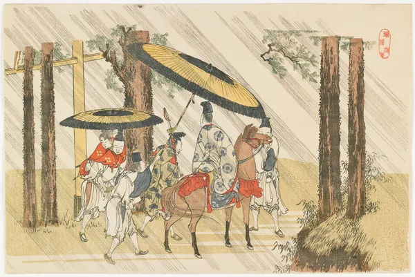 Aridōshi Shrine av Katsushika Hokusai