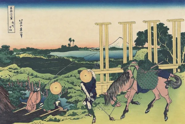 Bushū senju av Katsushika Hokusai