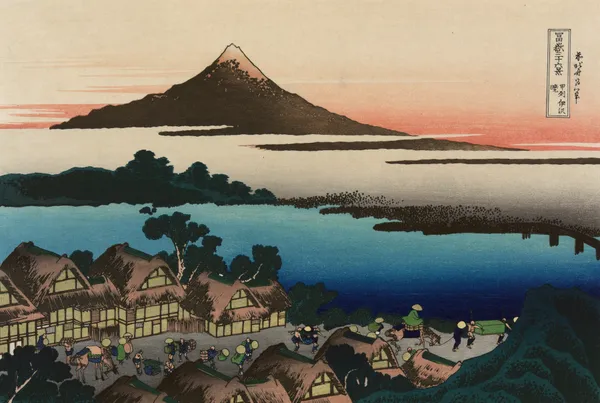 Dawn at Isawa in Kai Province av Katsushika Hokusai