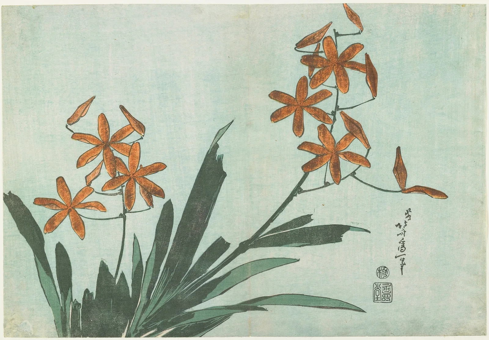 Leopard Lily av Katsushika Hokusai