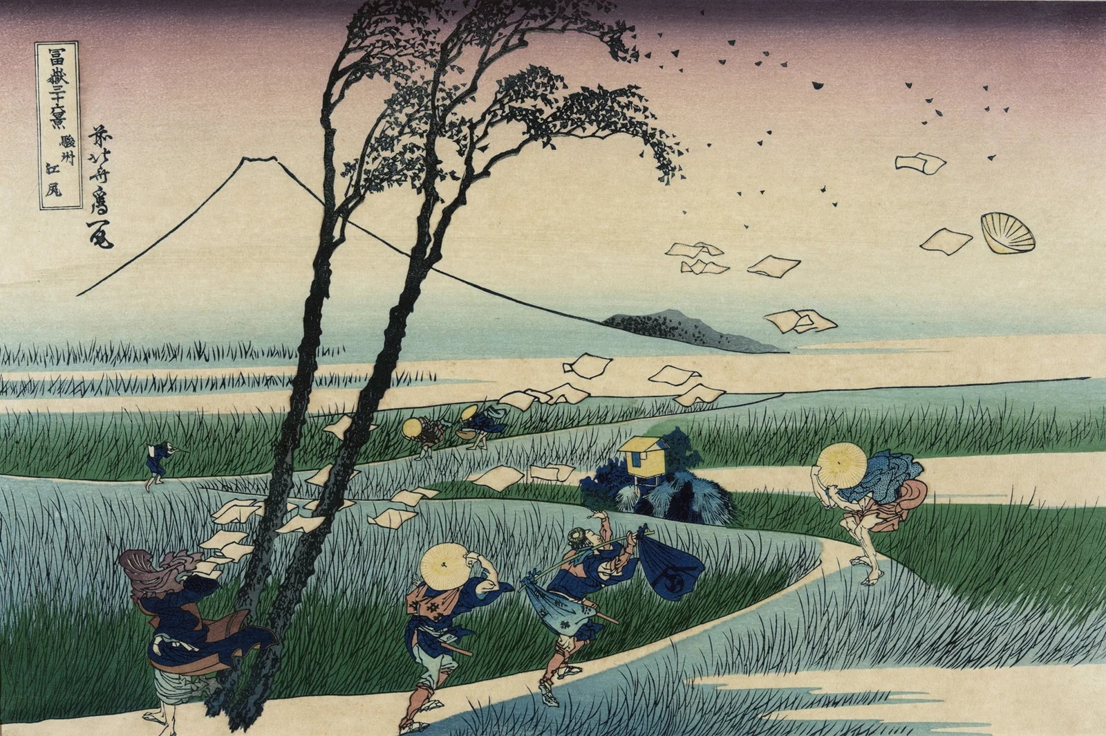 Sunshū ejiri av Katsushika Hokusai