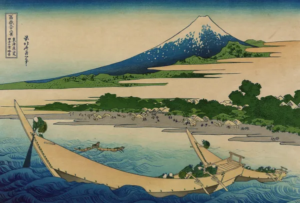 Tōkaidō ejiri tago no ura ryakuzu av Katsushika Hokusai