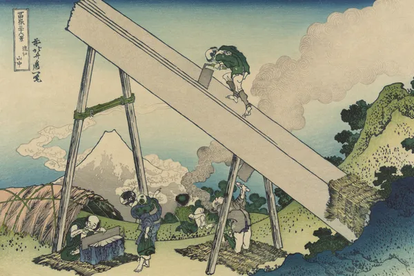 Tōtōmi sanchū av Katsushika Hokusai