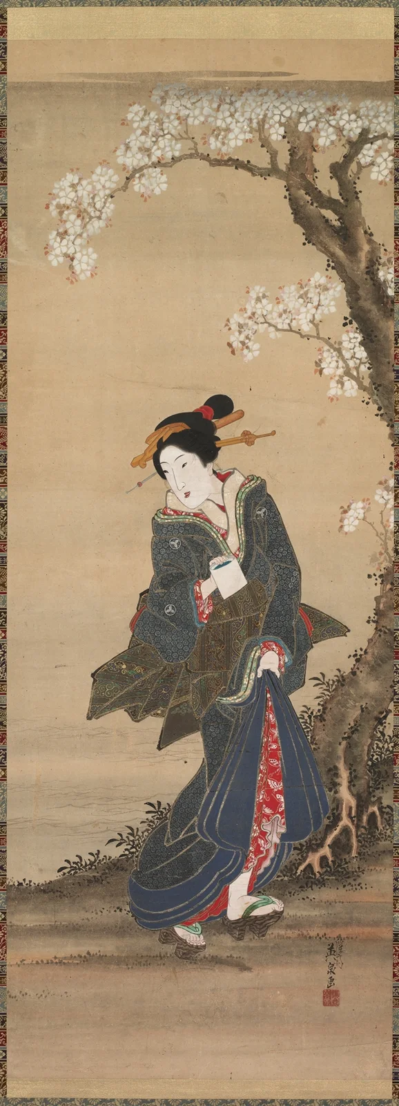 Courtesan (early to mid-1800s) av Keisai Eisen