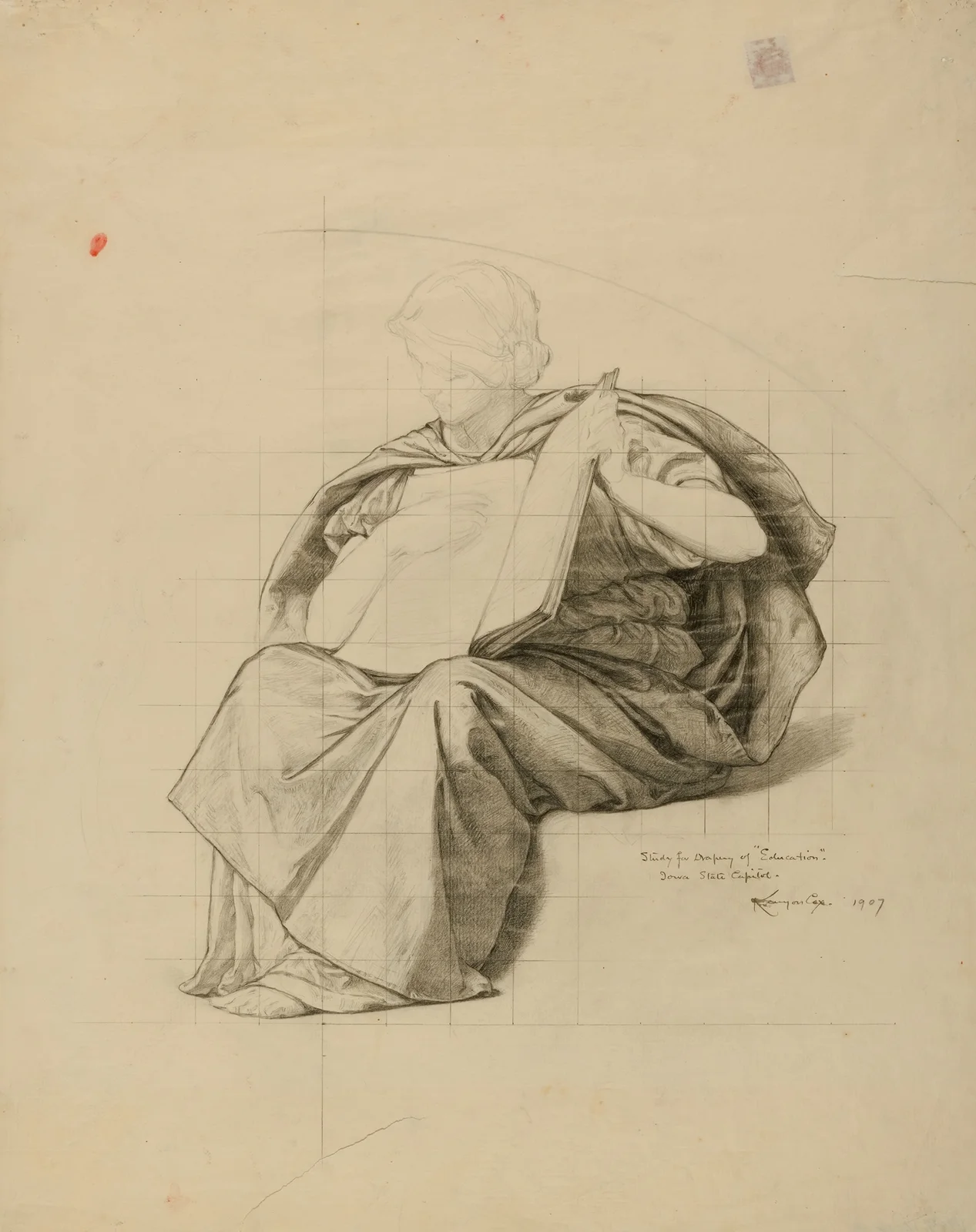 (Iowa State Capitol Rotunda) (Education, study for panel), 1907 – nr 2 av Kenyon Cox