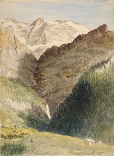 Glacier And Falls av Miner Kilbourne Kellogg