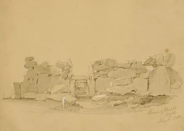 Ruins, Krindi, Malta av Miner Kilbourne Kellogg