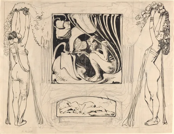 Allegory of Summer (in or after 1896) av Koloman Moser