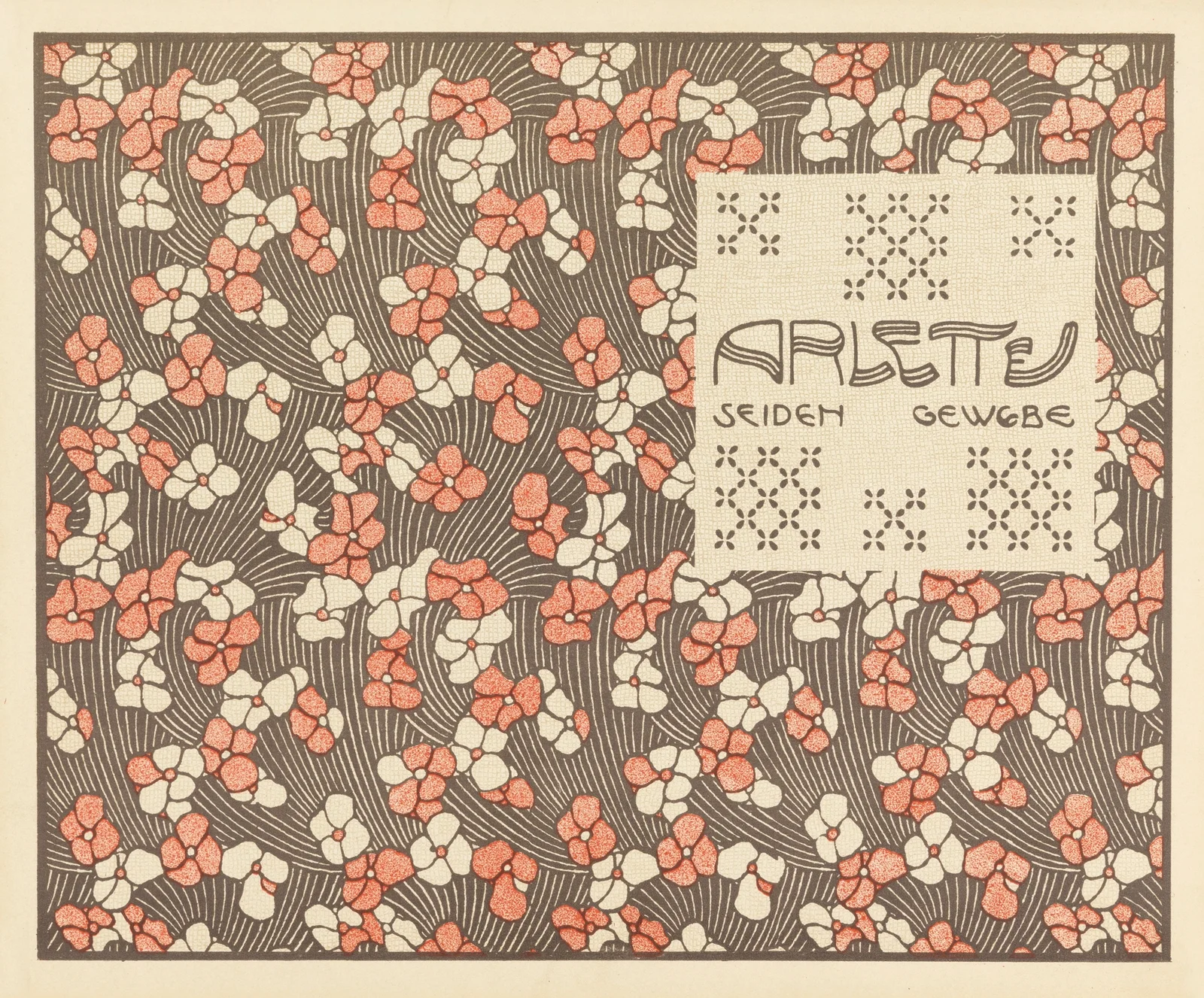 Arlette Seiden Gewebe (Arlette Woven Silk) av Koloman Moser