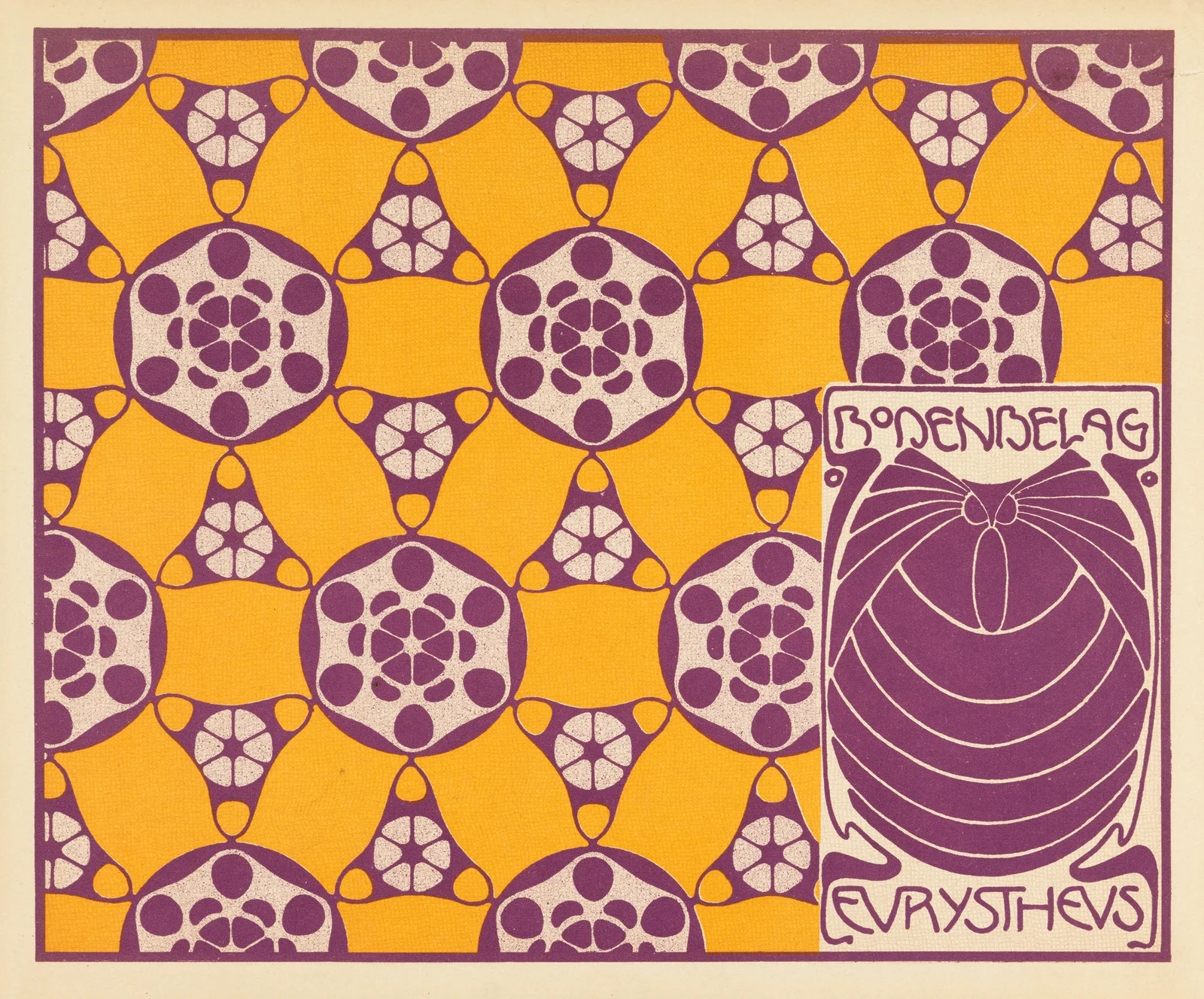 Bodenbelag Eurystheus (Eurystheus Floor Covering) av Koloman Moser