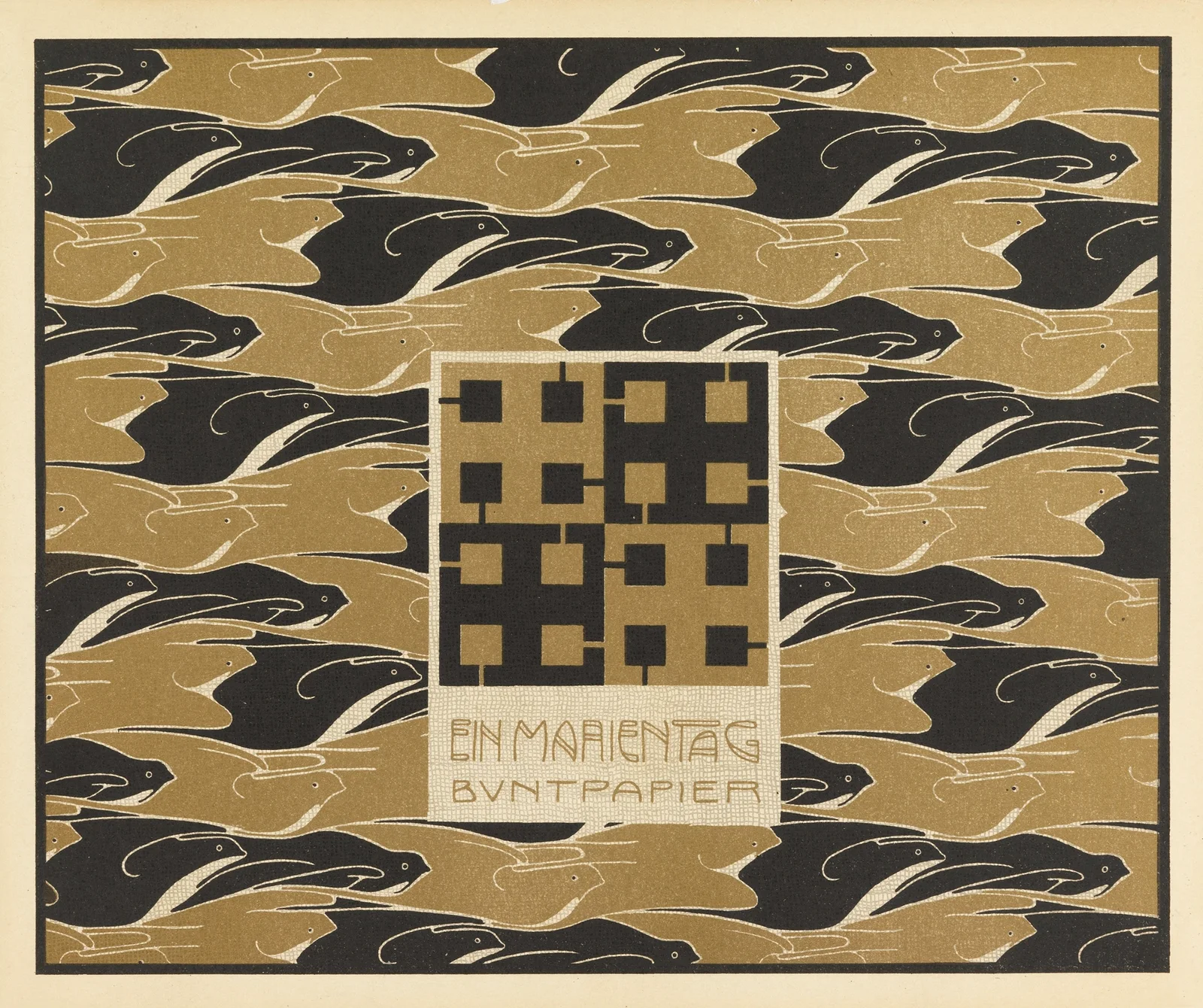 Ein Marientag Buntpapier (A Mary’s Day Decorated Paper) av Koloman Moser