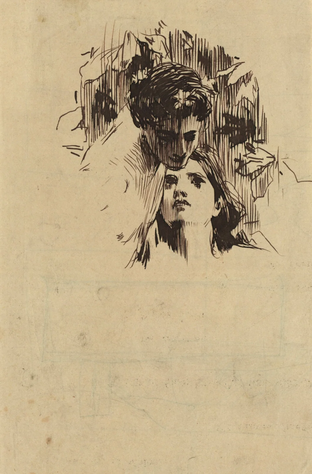 Liebespaar av Koloman Moser