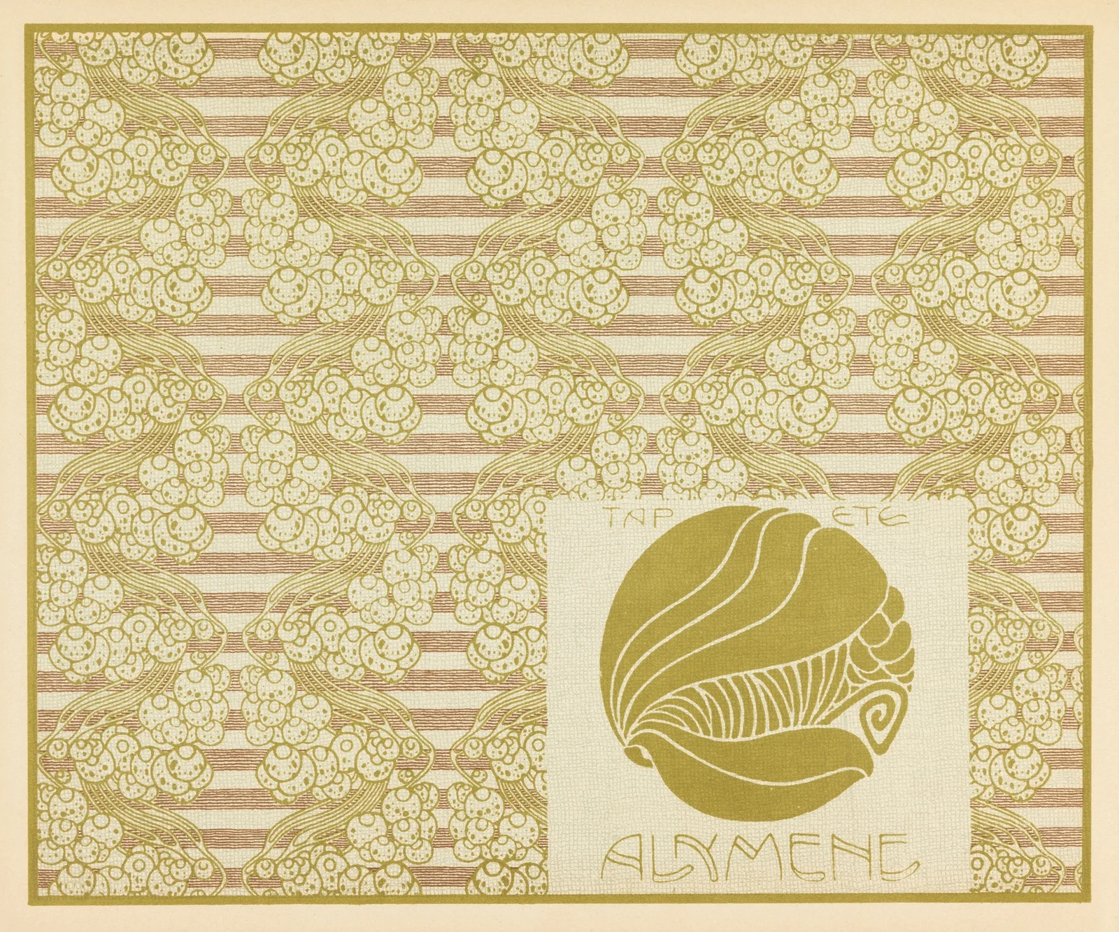 Tapete Alymene (Alymene Wallpaper) av Koloman Moser